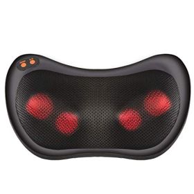 Shiatsu Pillow Massager with Heat Electric Pillow Back & Neck Massager for Stress Relief & Ultimate Relaxation;  Lower Back & Shoulder Massage Gr