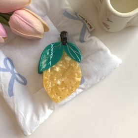 Fruit Grip Minority Acetate Hair Accessories (Option: Big Leaf Lemon)