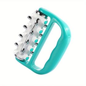 1pc Handheld Body Roller Massager, Roller Control Lifting Tools For Back, Ergonomic Handle Plastic Massager, Fascia Release And Muscle Massage Ro (Items: 1Pcs Blue Massager)